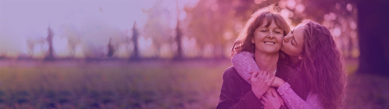 Mother daughter hugging
