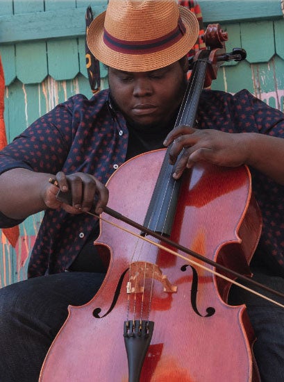 Man playing cello